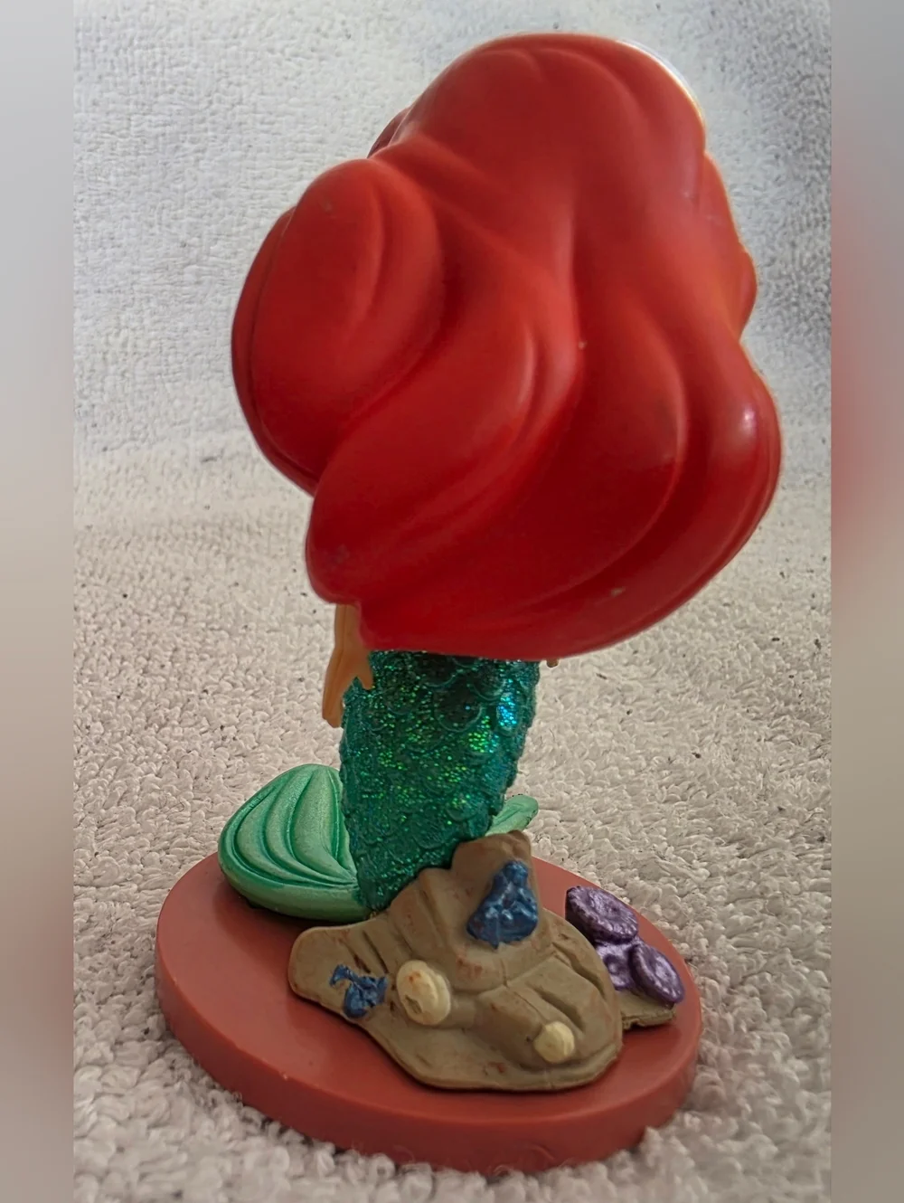 Disney Ariel Doll with Red Hair, Green Tail & Purple Top - Picture 2 of 4